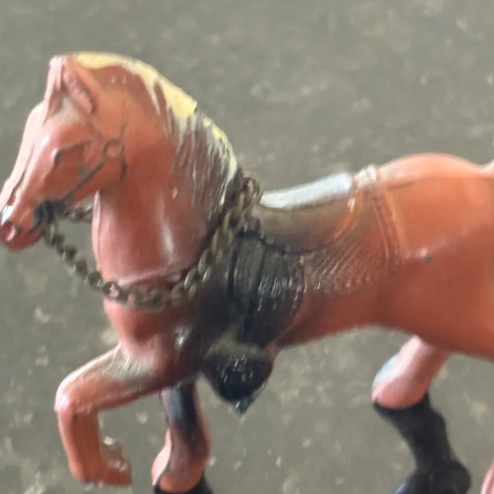 Vintage America Horse Roy Rogers Trigger Action & Pewter Horse Figurine Duo